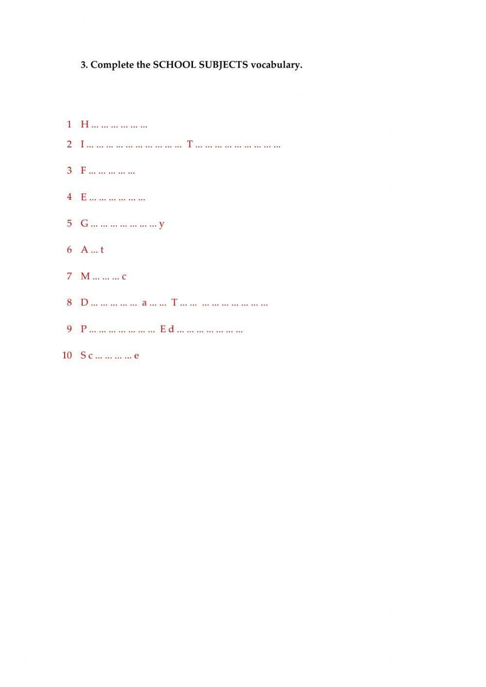 Revision unit 6 More 2