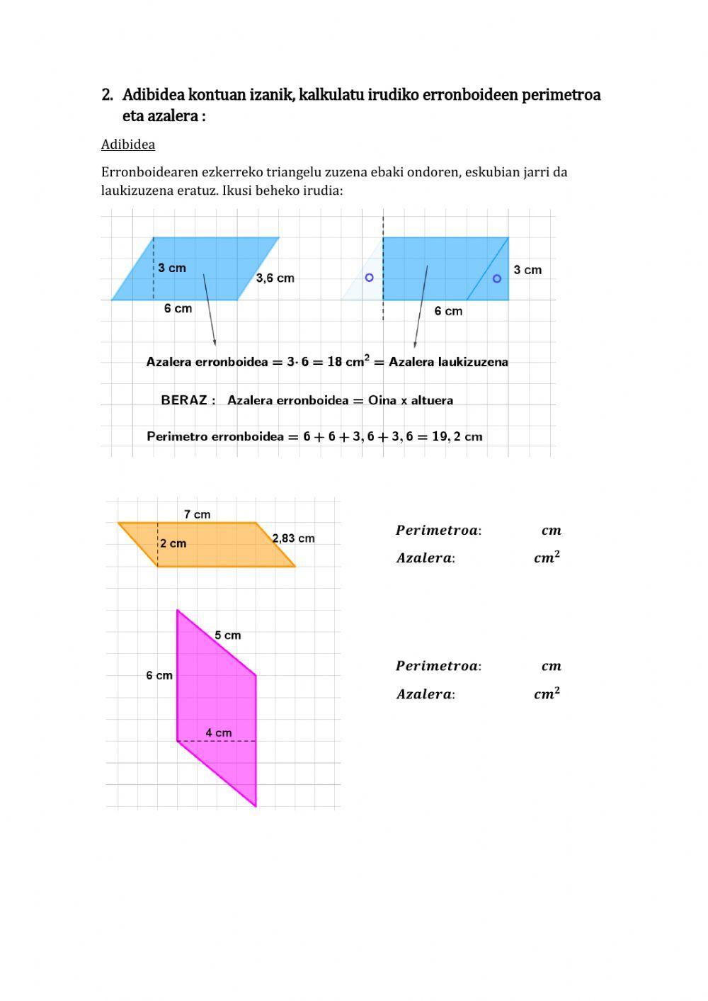 Azalera eta Perimetroa (1)