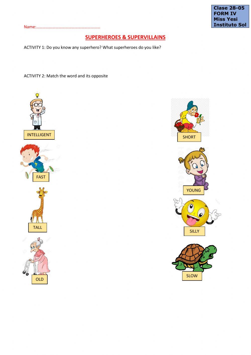 Superheroes and supervillains