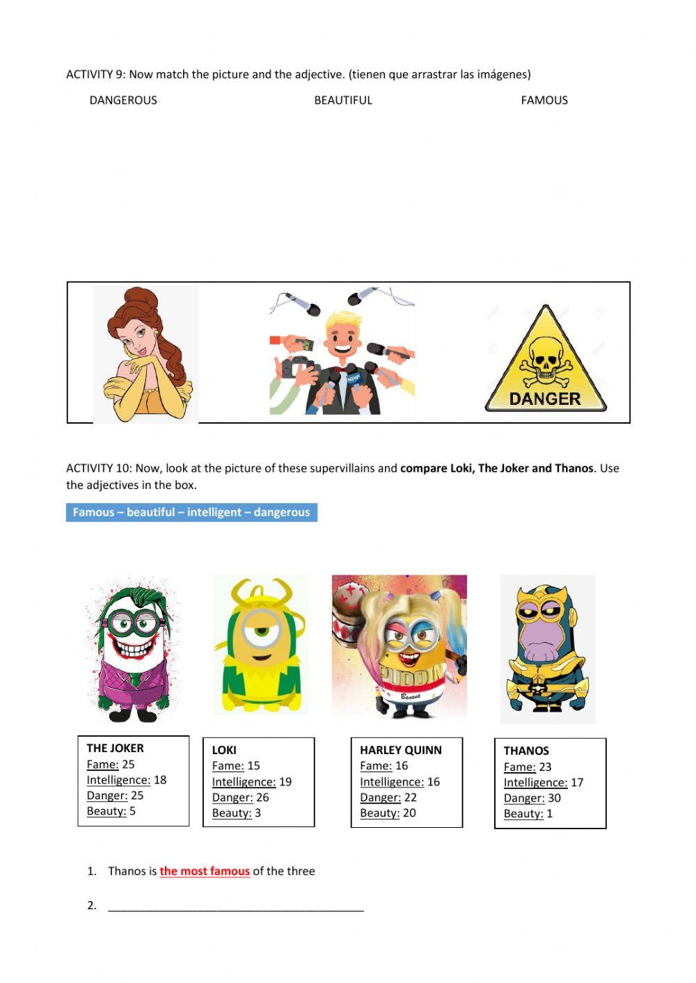 Superheroes and supervillains