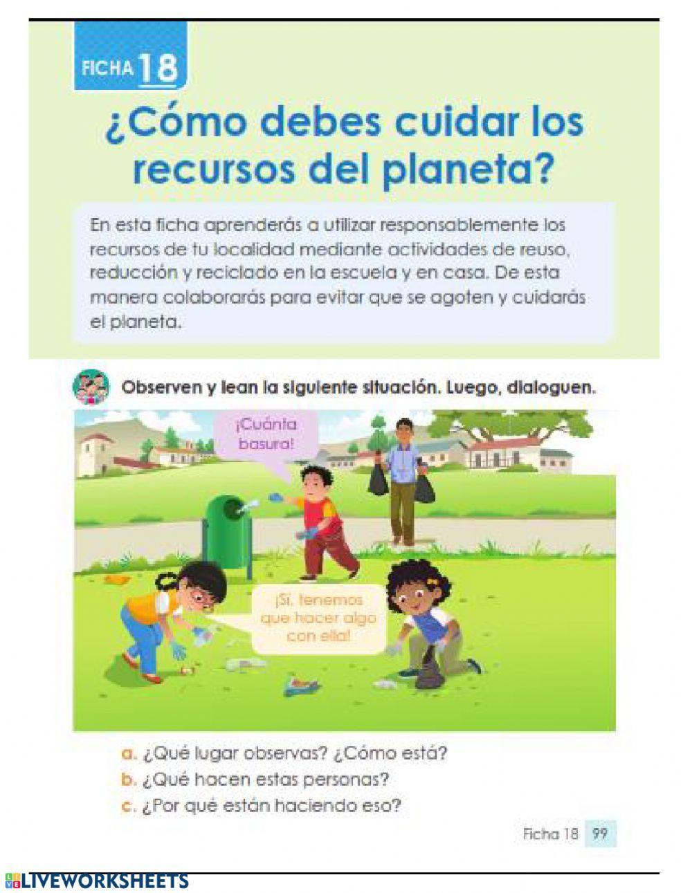 Cómo cuidar los recursos del planeta