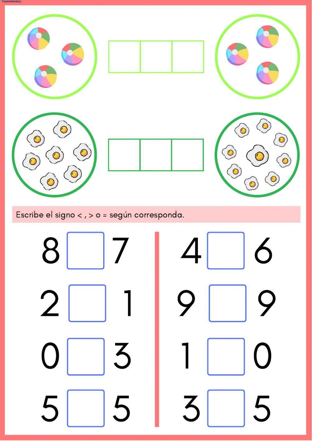Comparación de números