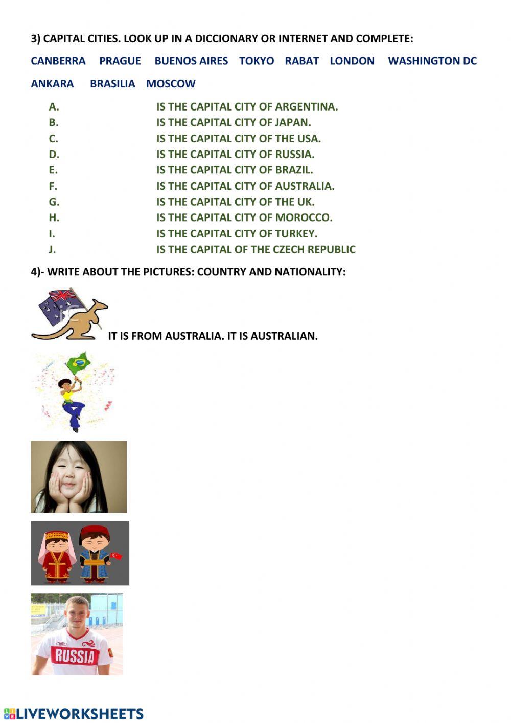 Countries and nationalities