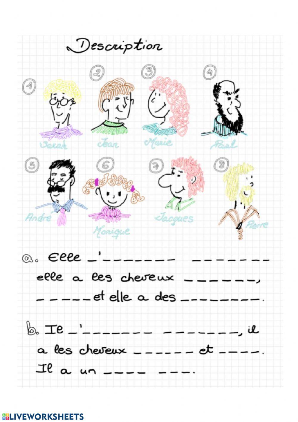 La famille - la description