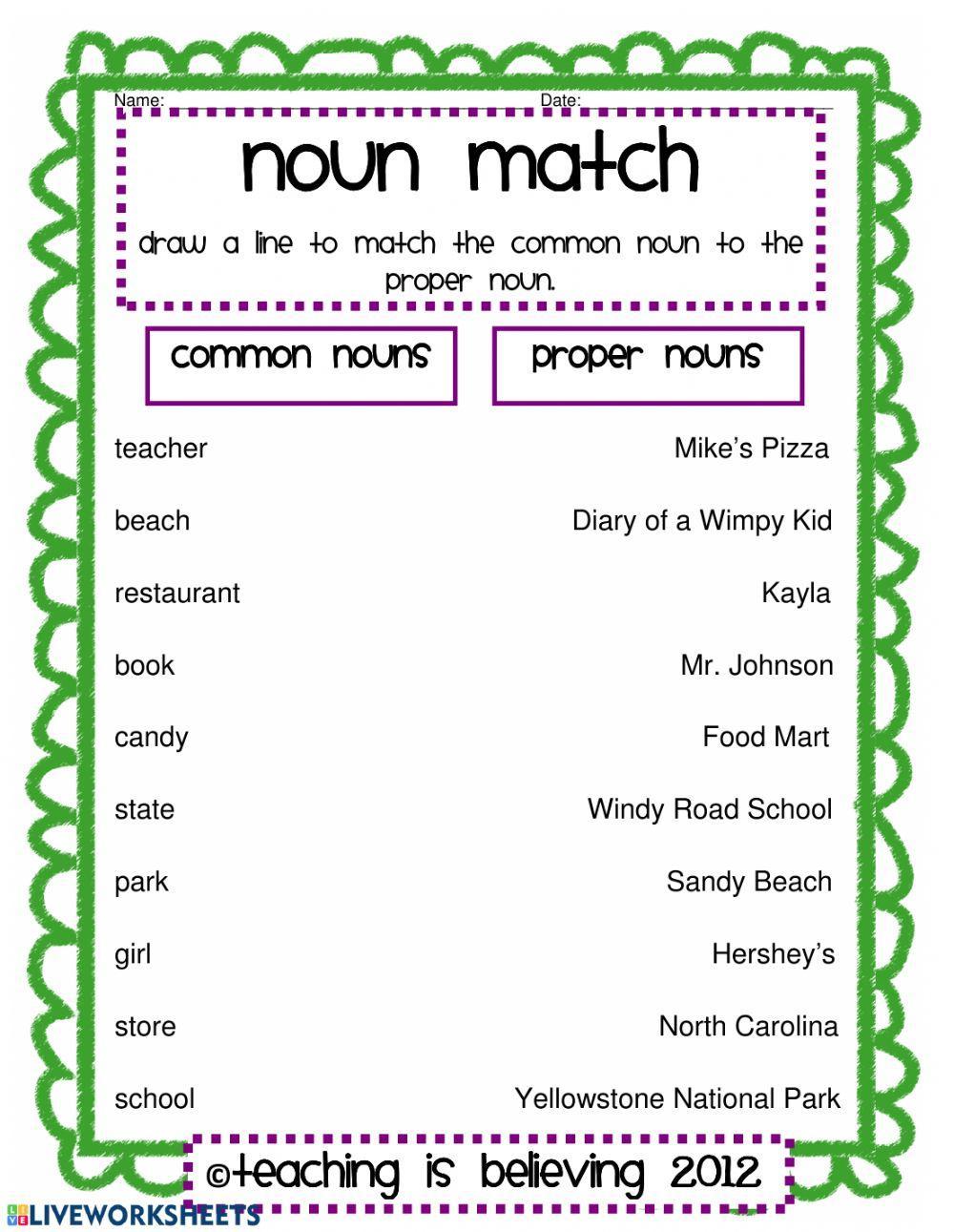 Common-Proper Noun Matching