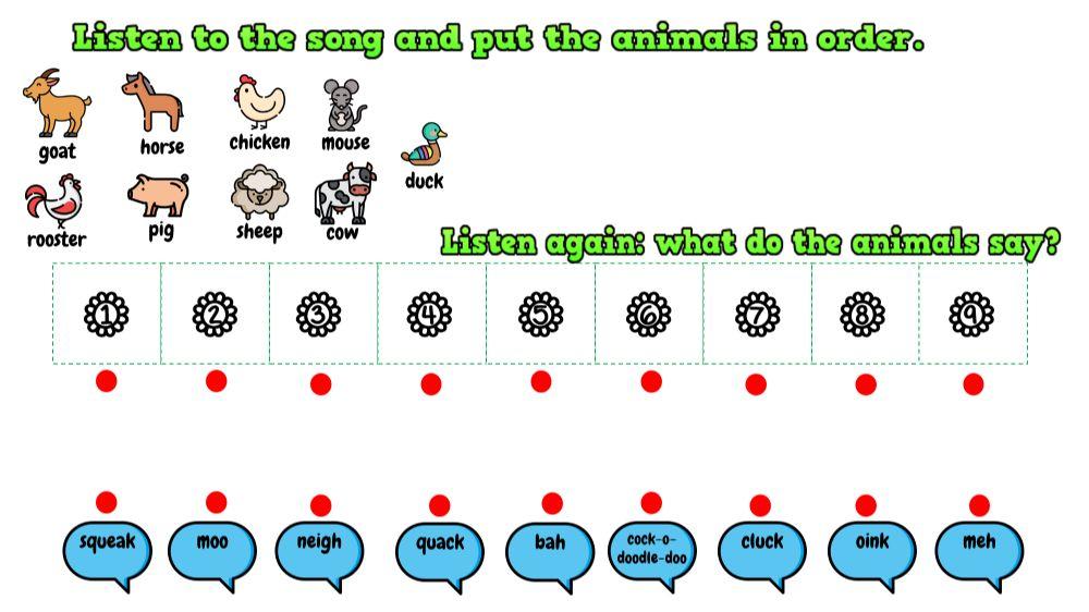 Animal sounds song