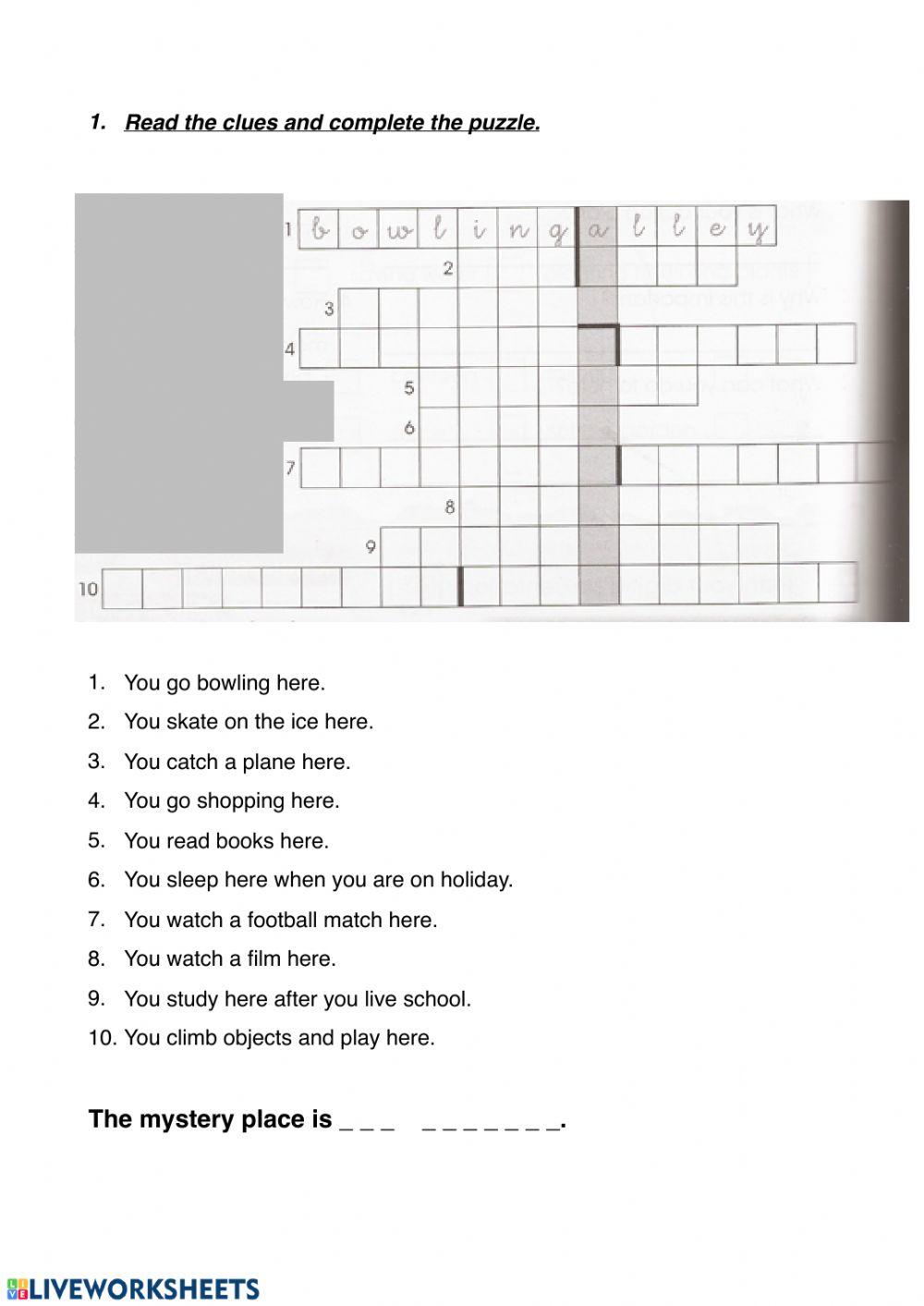 In the city vocabulary