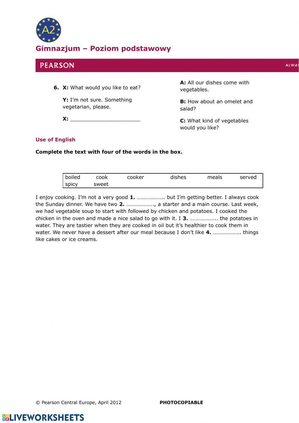 REPETYTORIUM - U7 - żywienie