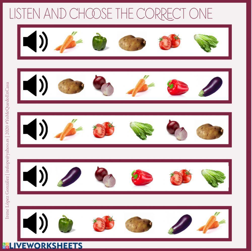 Actividades variadas-Verduras