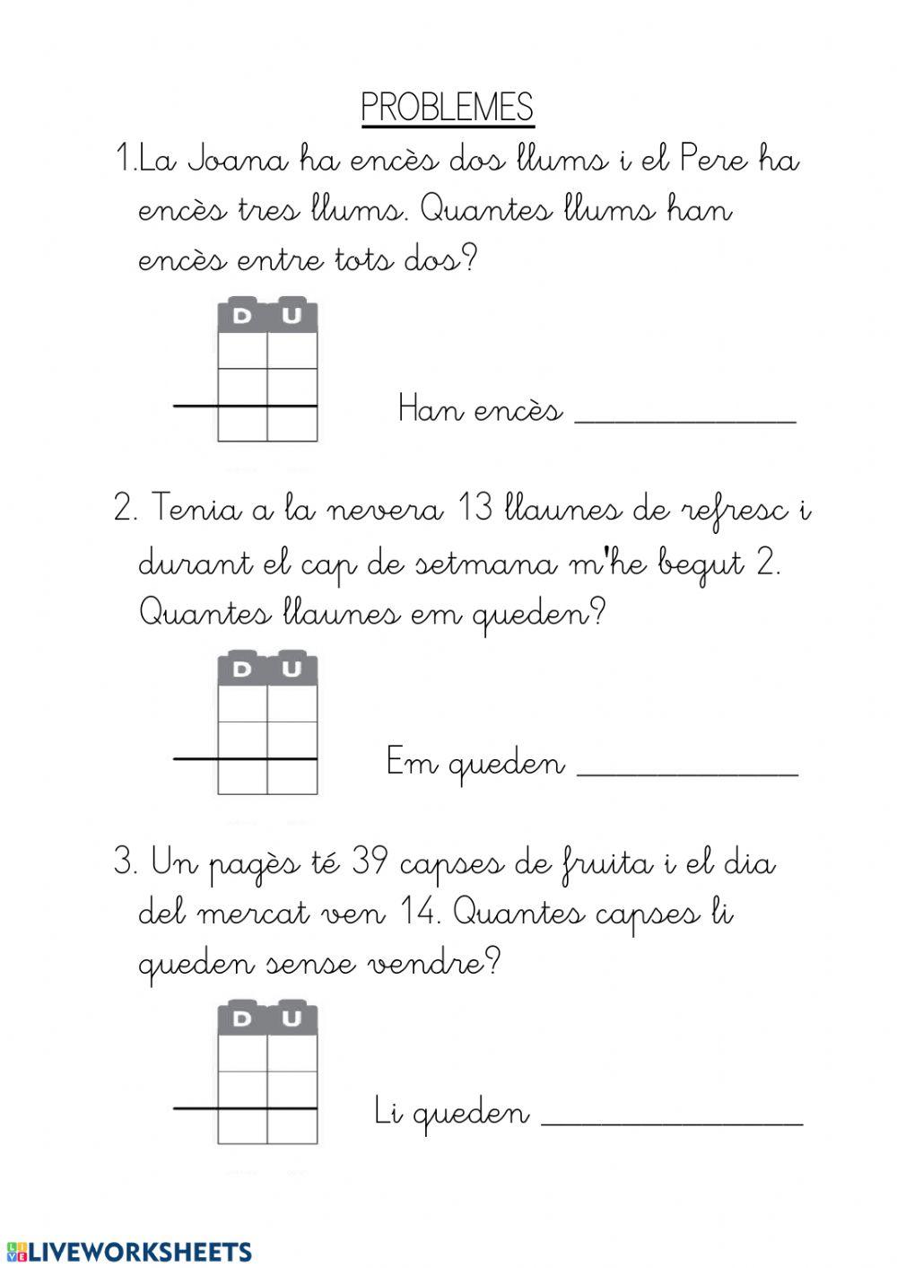 Problemes Problemes