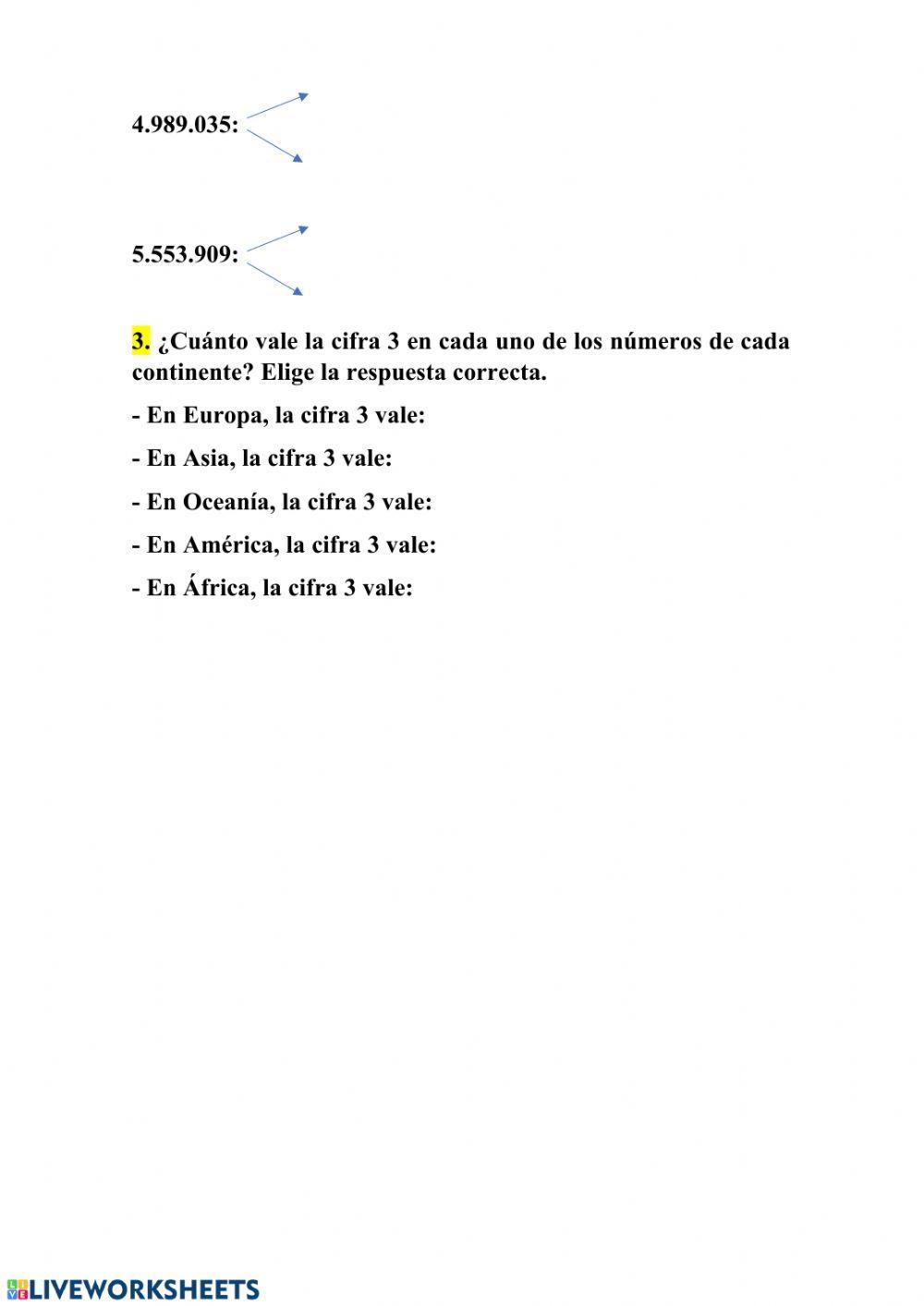 Números de siete cifras