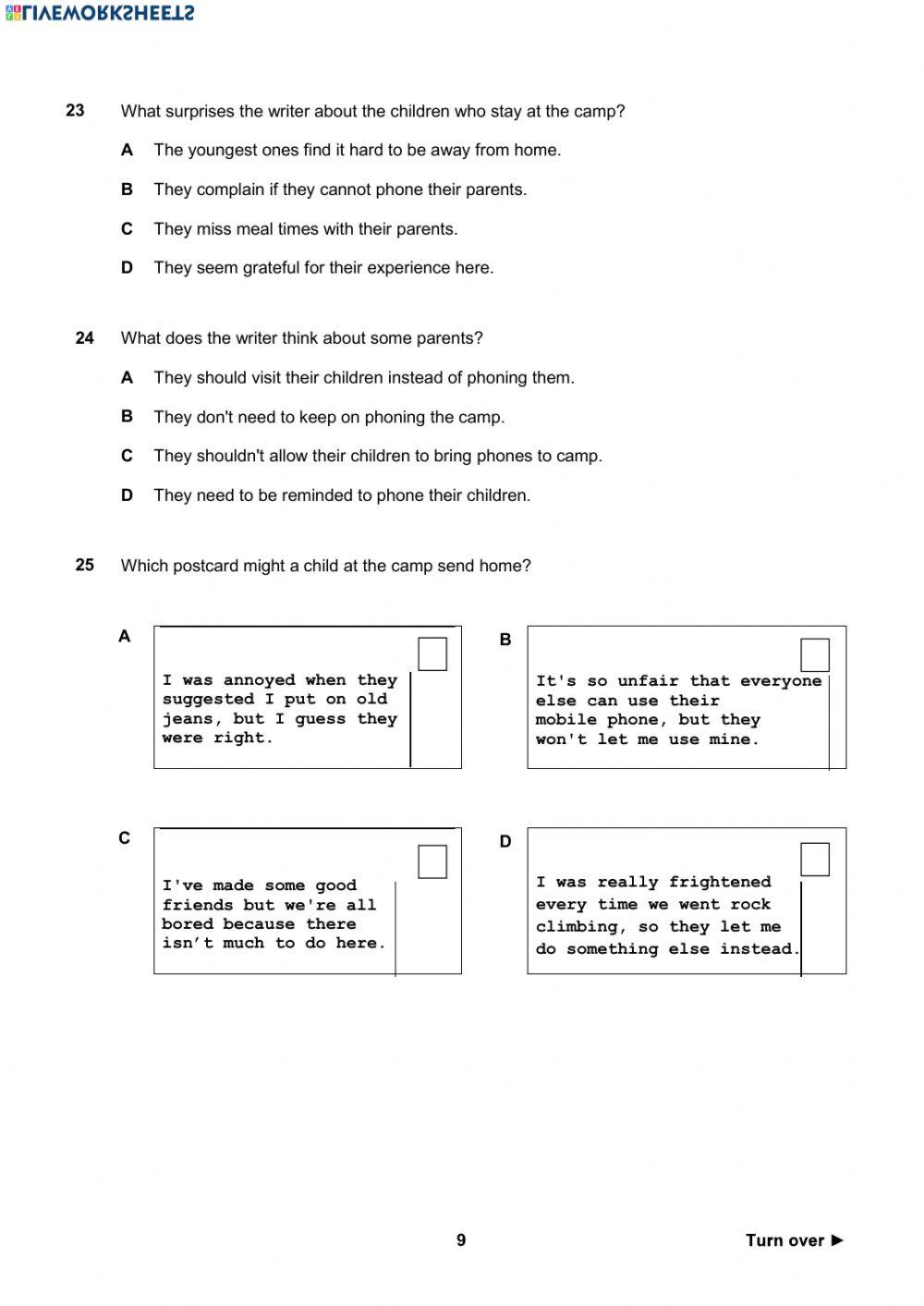 Reading and writing PET