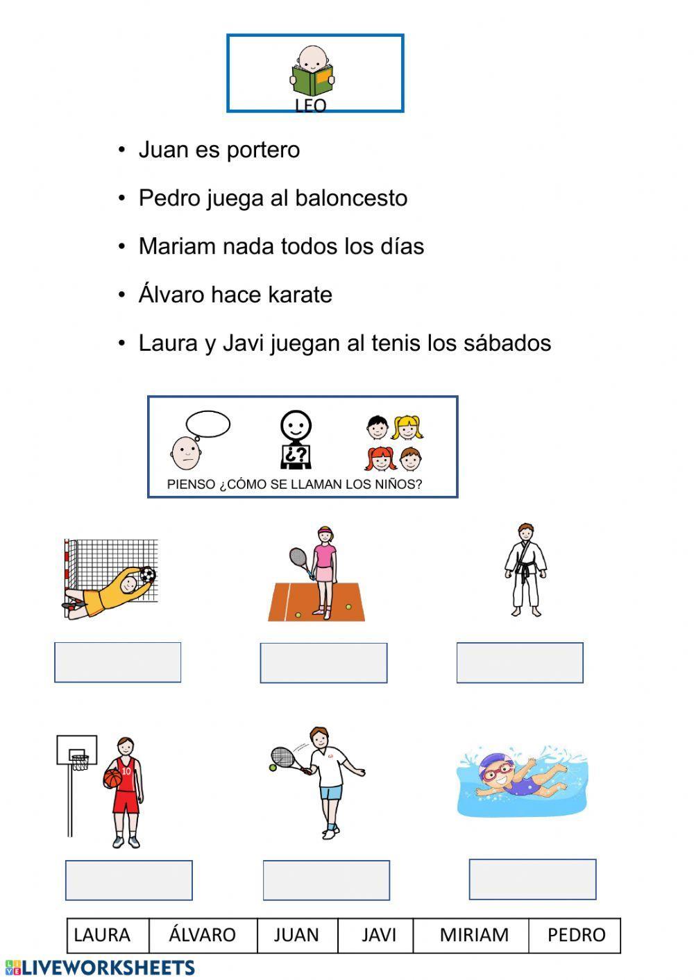 Comprensión lectora frases