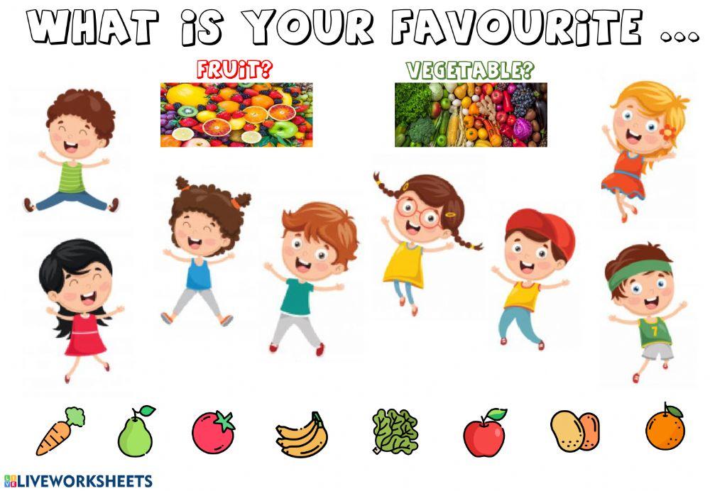 My vafourite fruits and vegetables