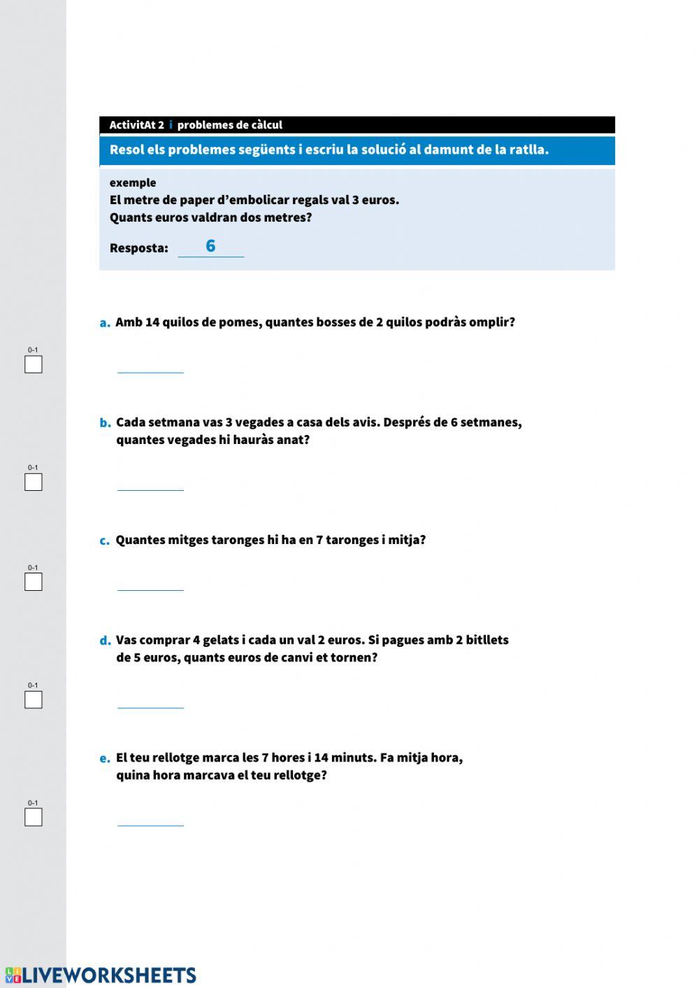 Matematiques càlcul