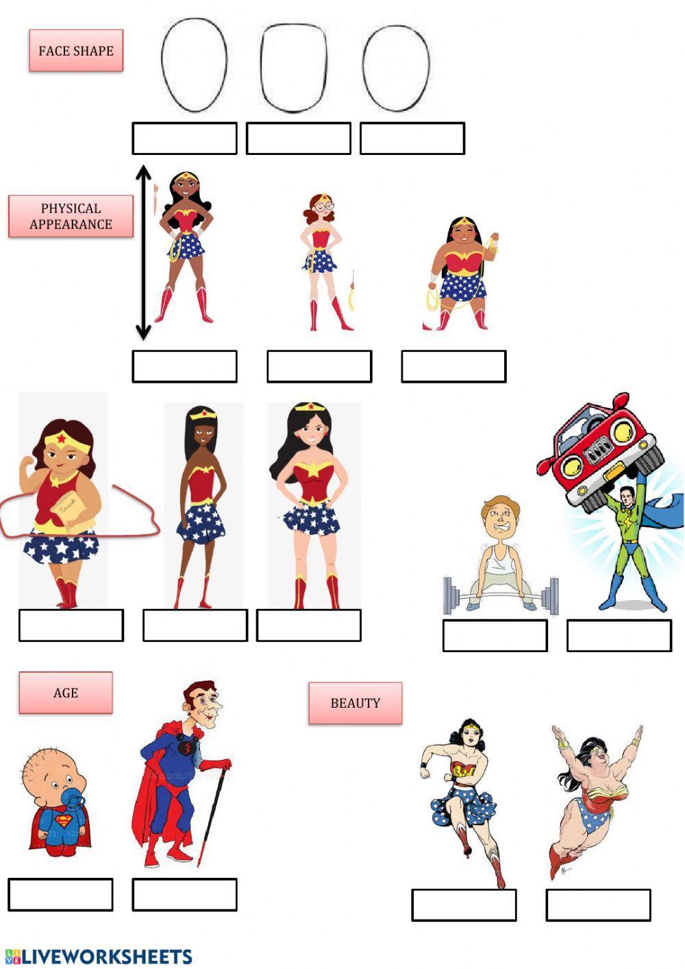 Describing a superhero