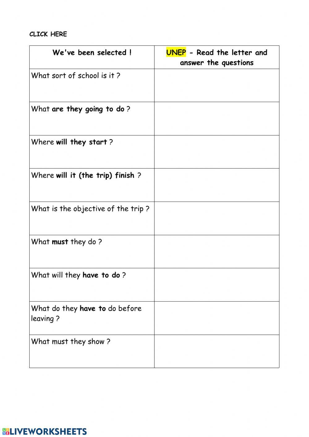 We've been selected !