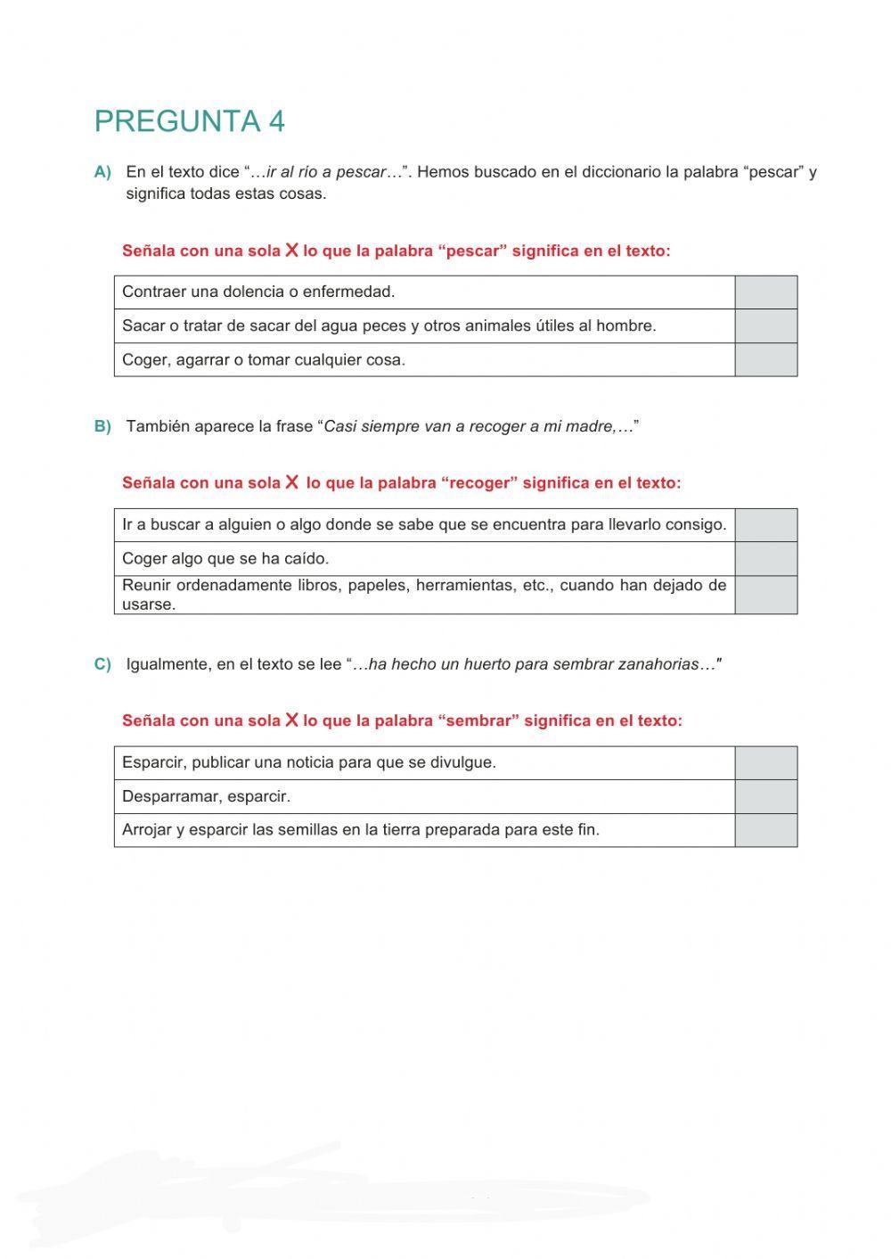 Comprensión lectora y problemas