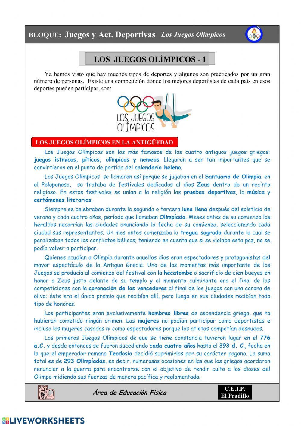 Juegos Olimpicos 1
