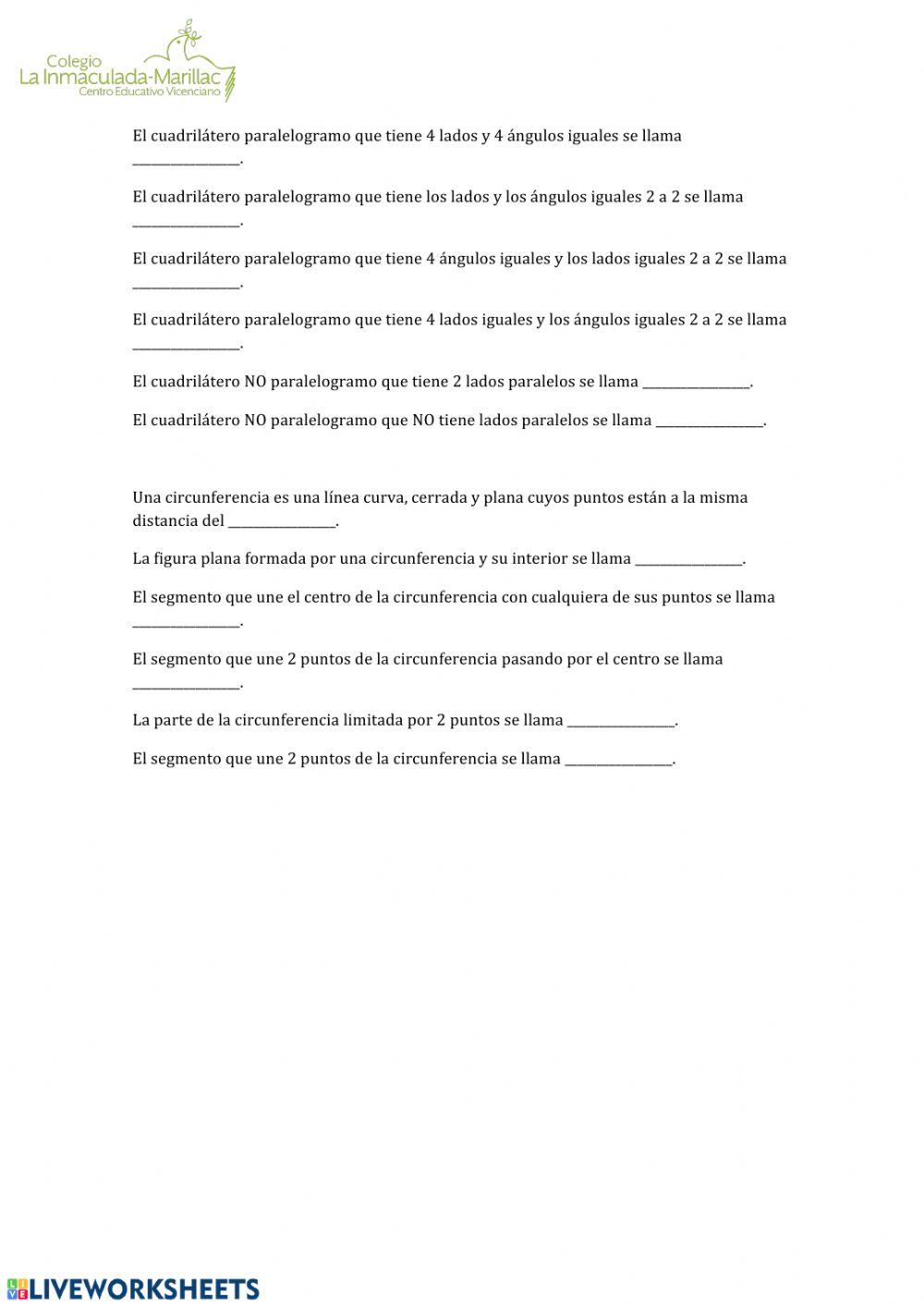 Figuras planas 5º y 6º