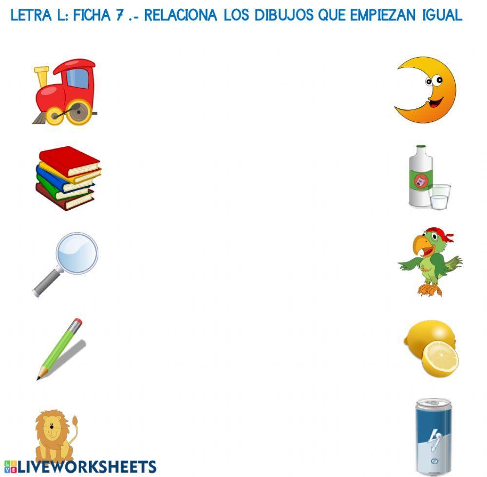 Letra L: ficha 7