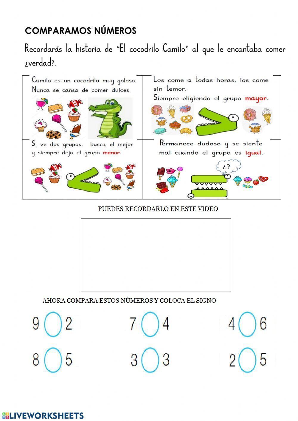 Mayor, menor e igual