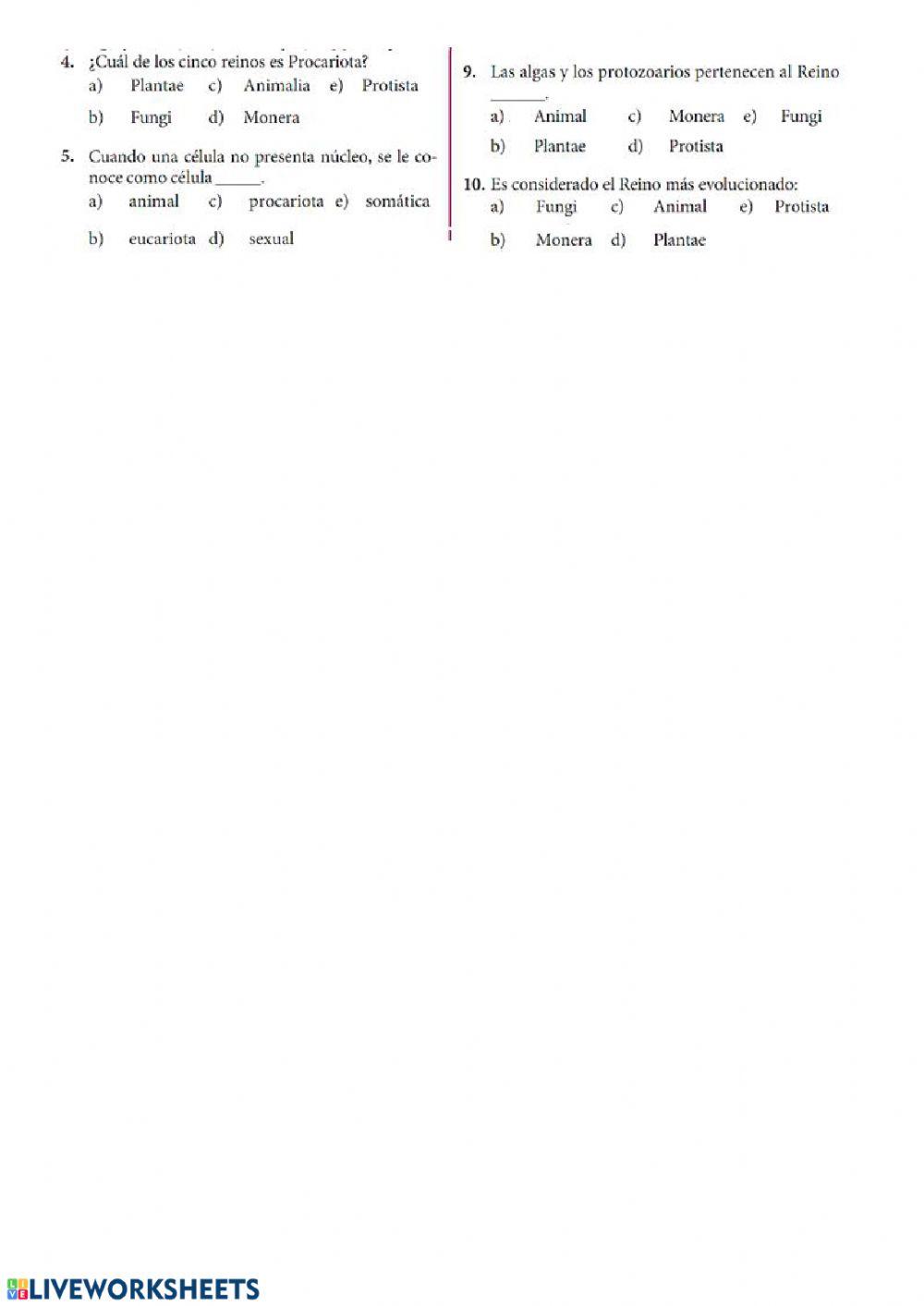 Reinos de la naturaleza