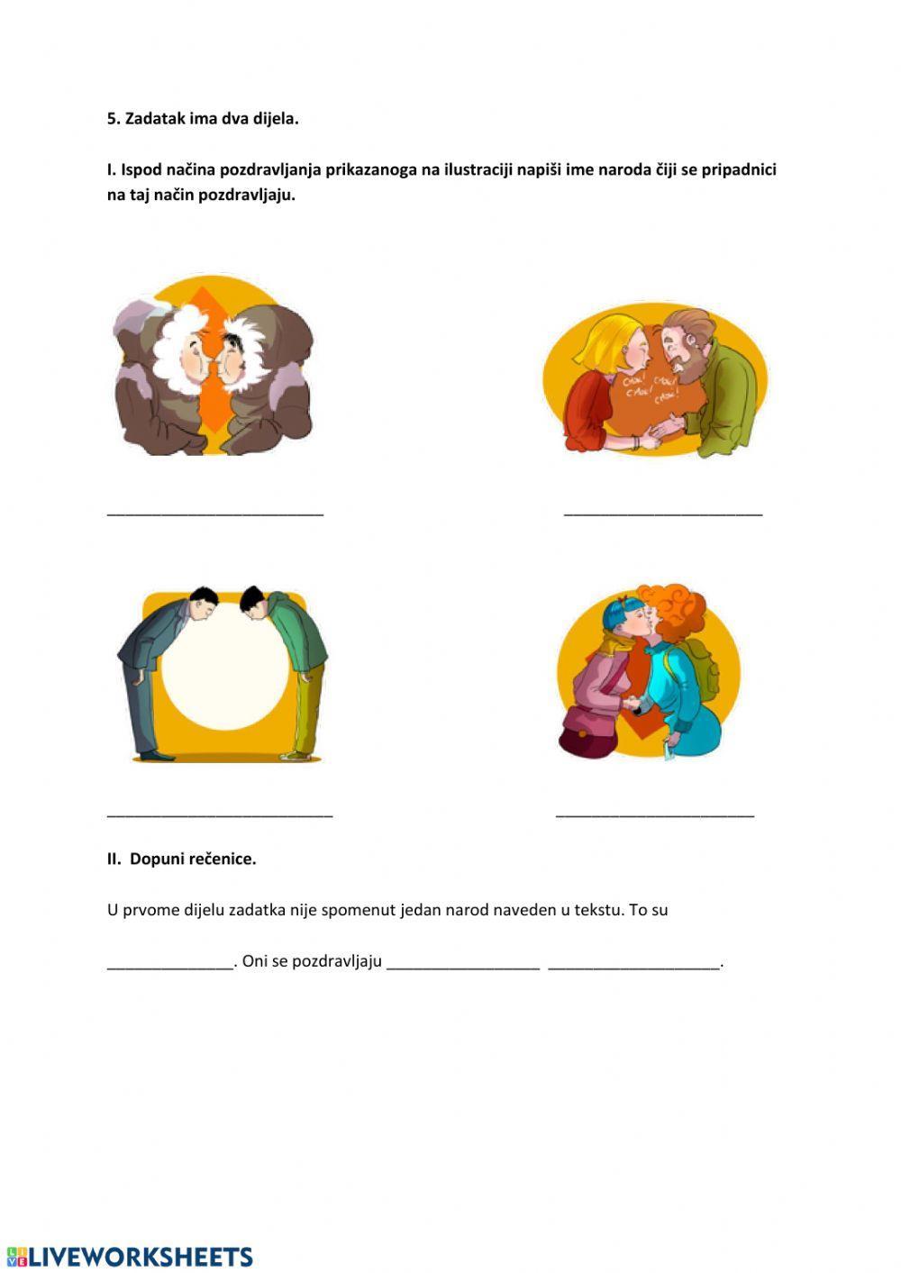 Razumijevanje pročitanog HBG 6 - Lijepo ponašanje za dobar dan