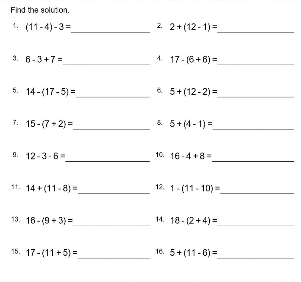 Subtraction-addition-multiplication-division