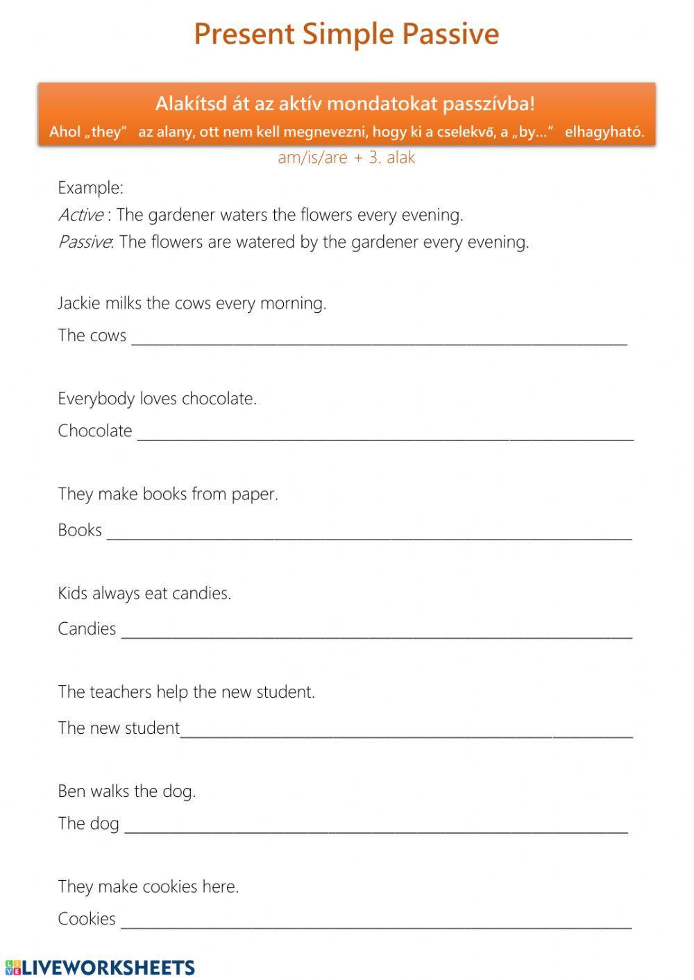 Present Simple Passive