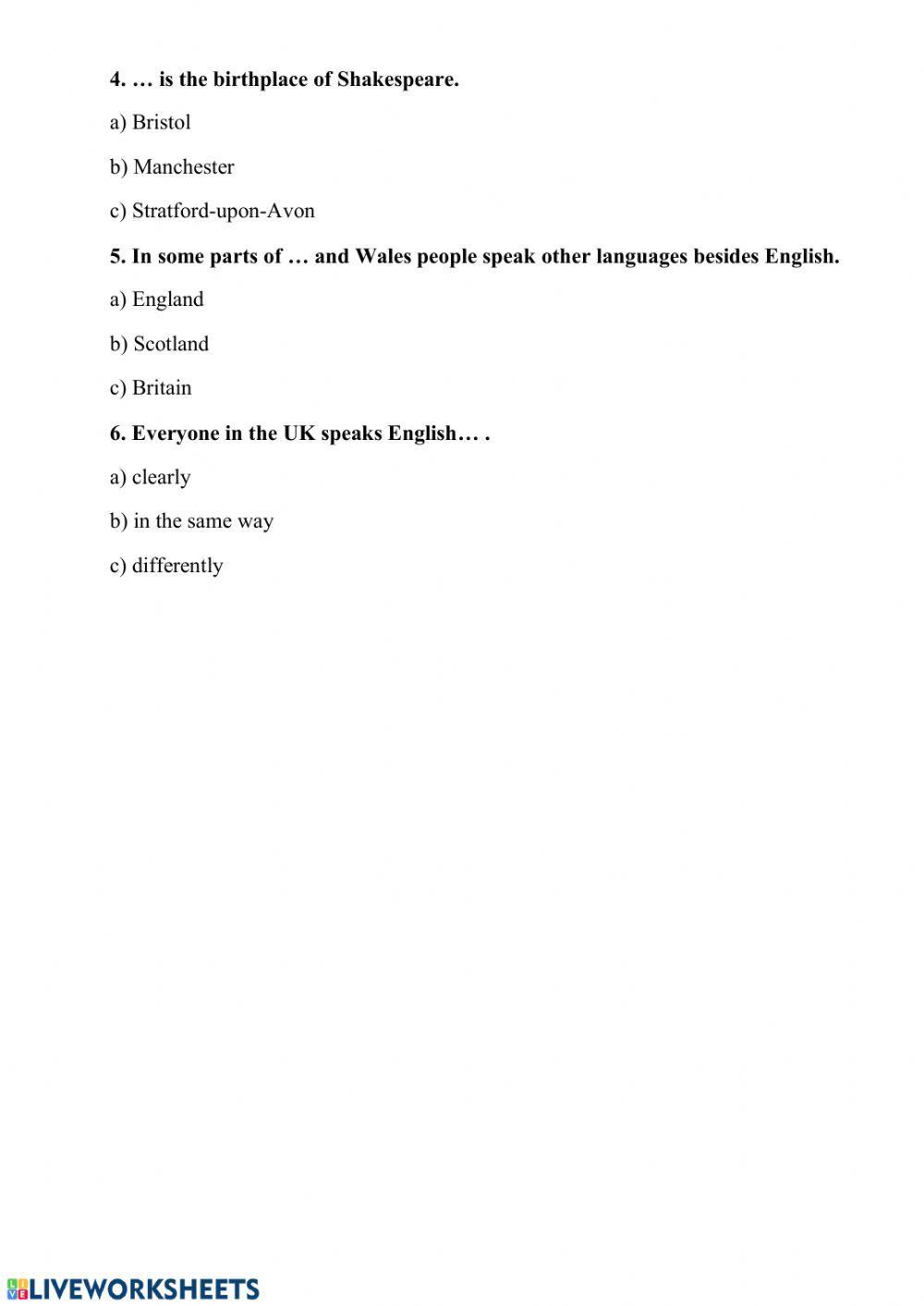 Listening. The population of Great Britain