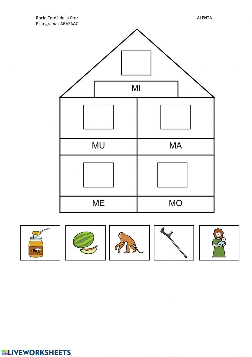 Conciencia fonológica: Sílabas con M