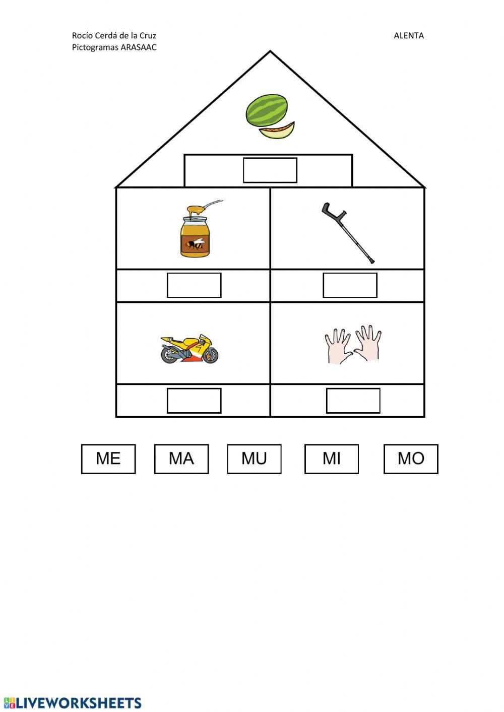 Conciencia fonológica: Sílabas con M