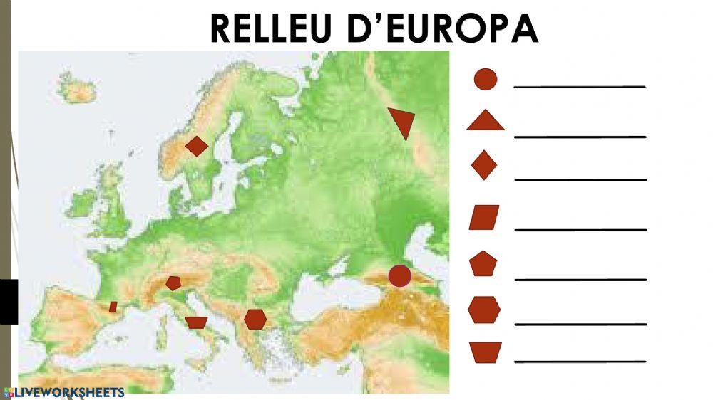 Relleu d'Europa