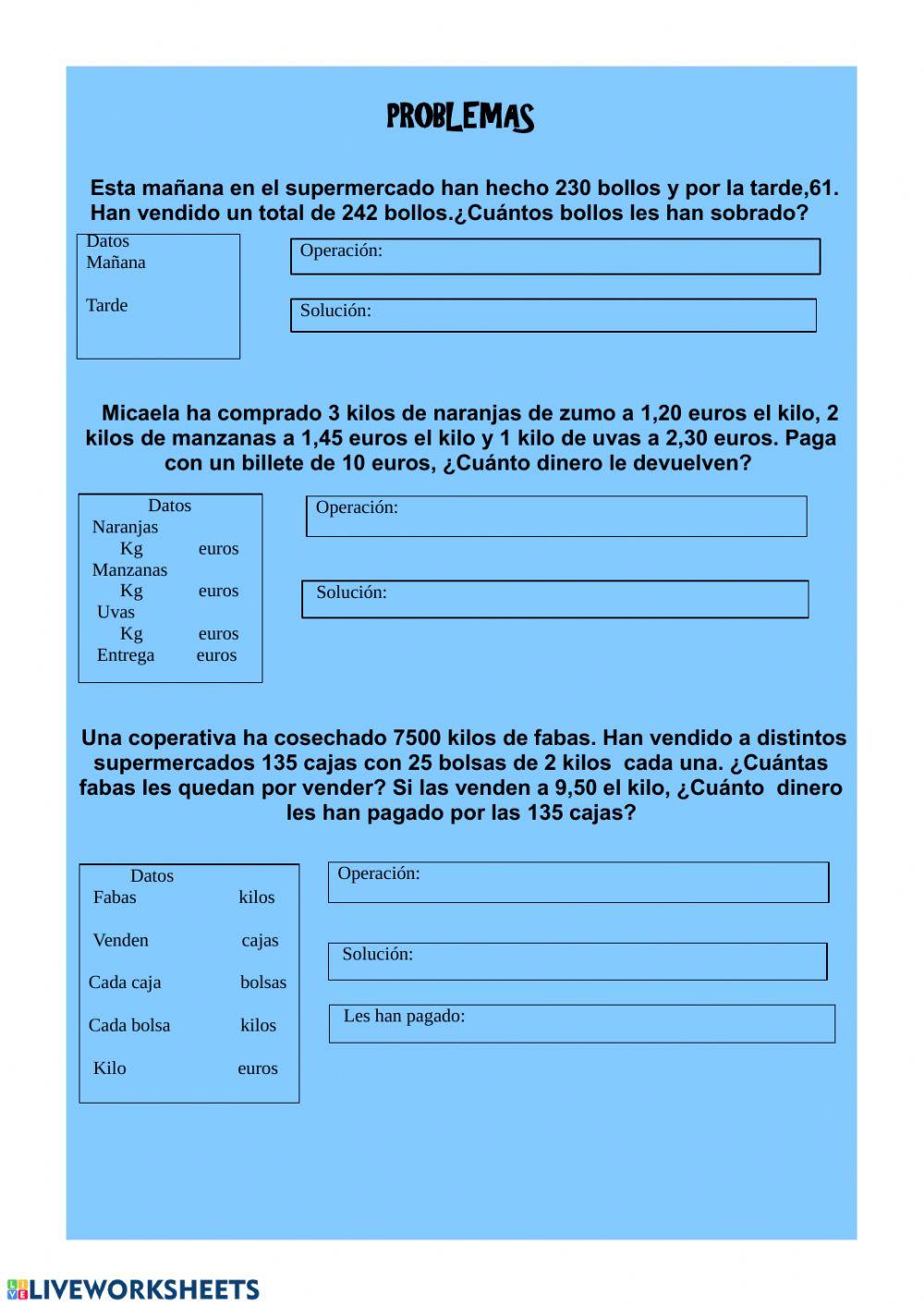 Problemas Problemas