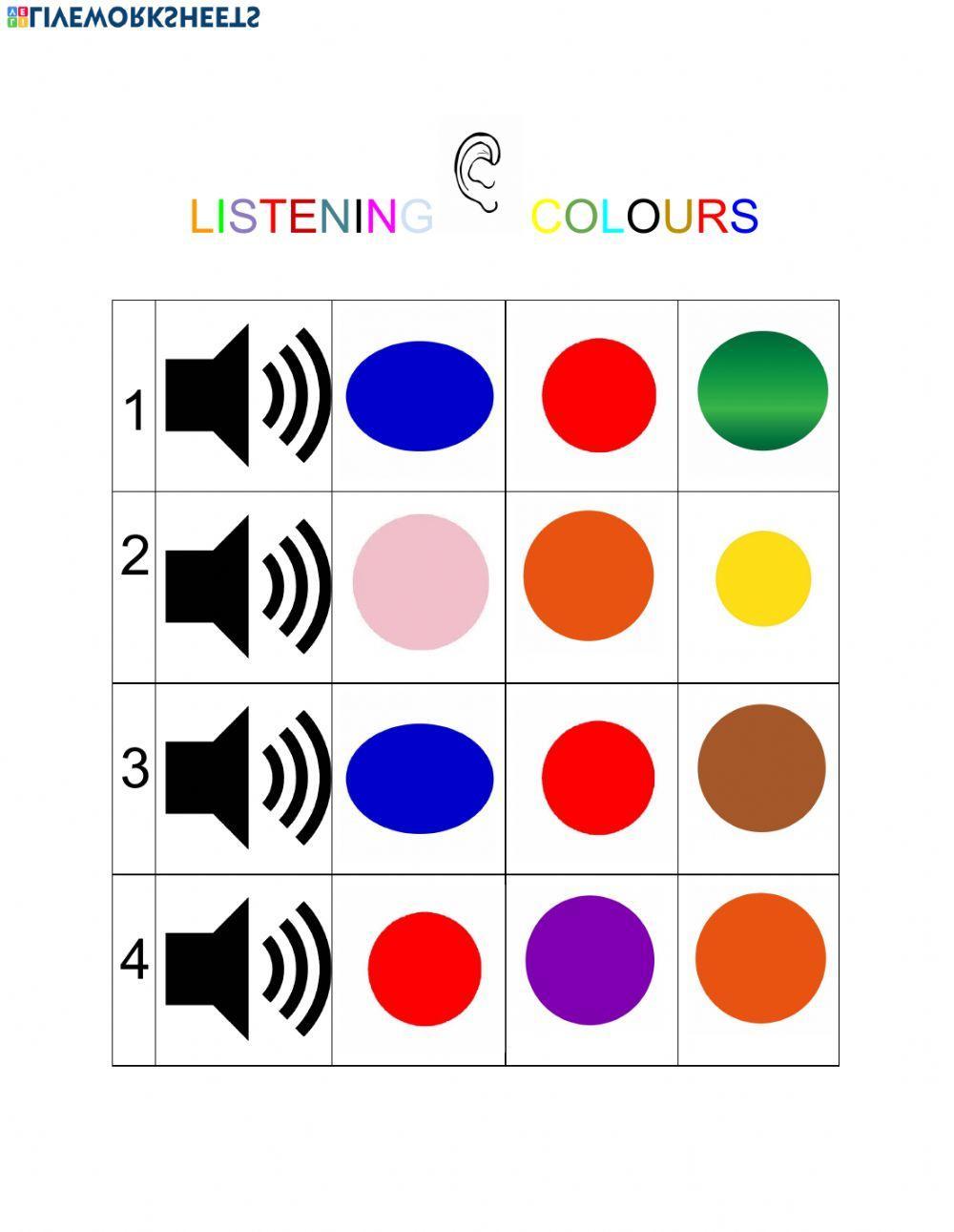 Listening colours