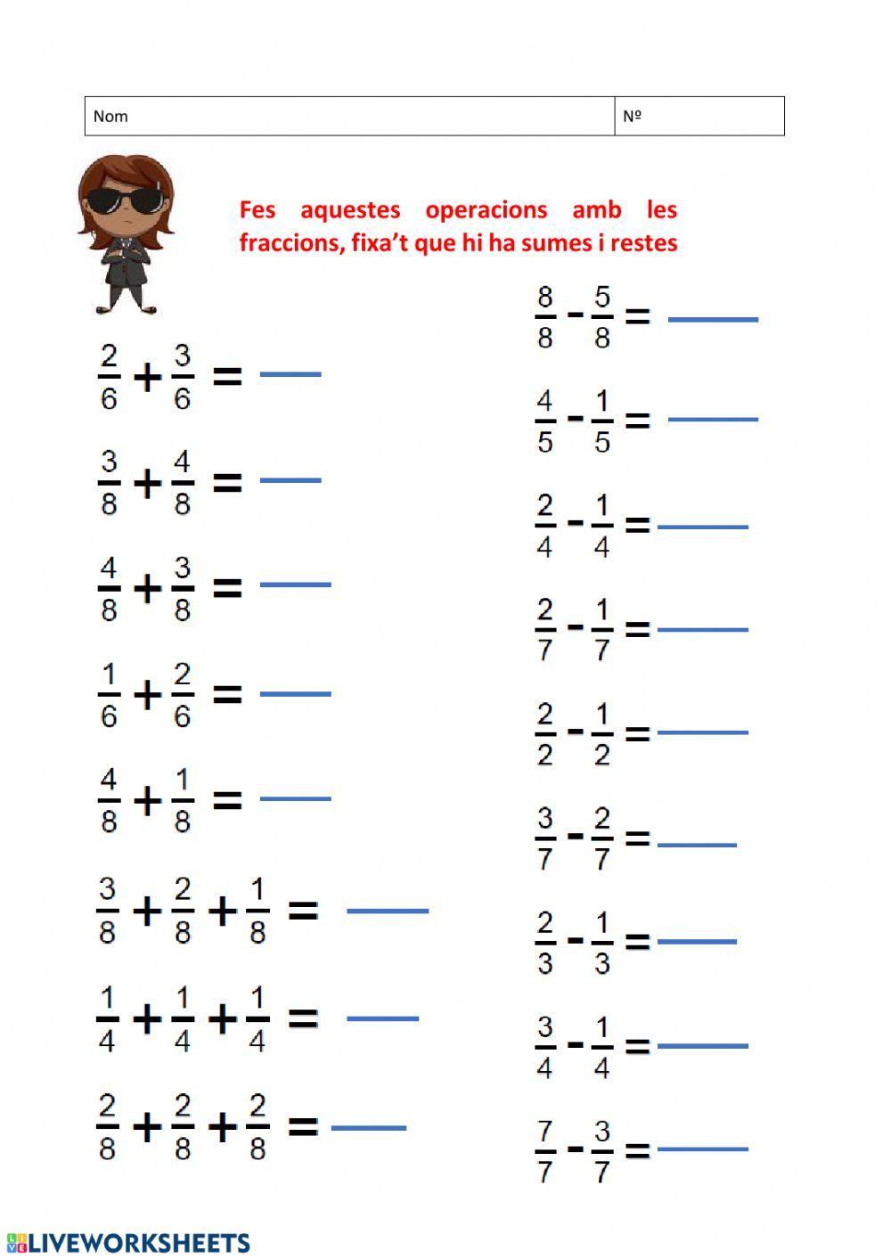 Operacions amb decimals - 1