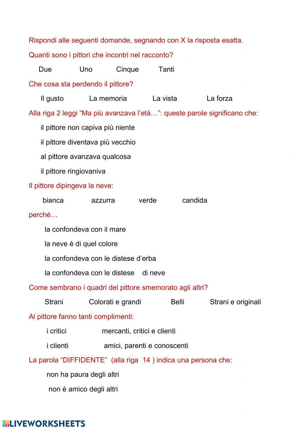 Il pittore smemorato