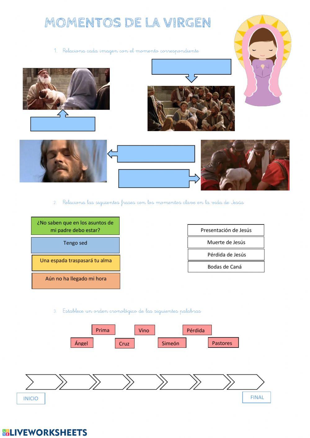 Momentos de la Virgen