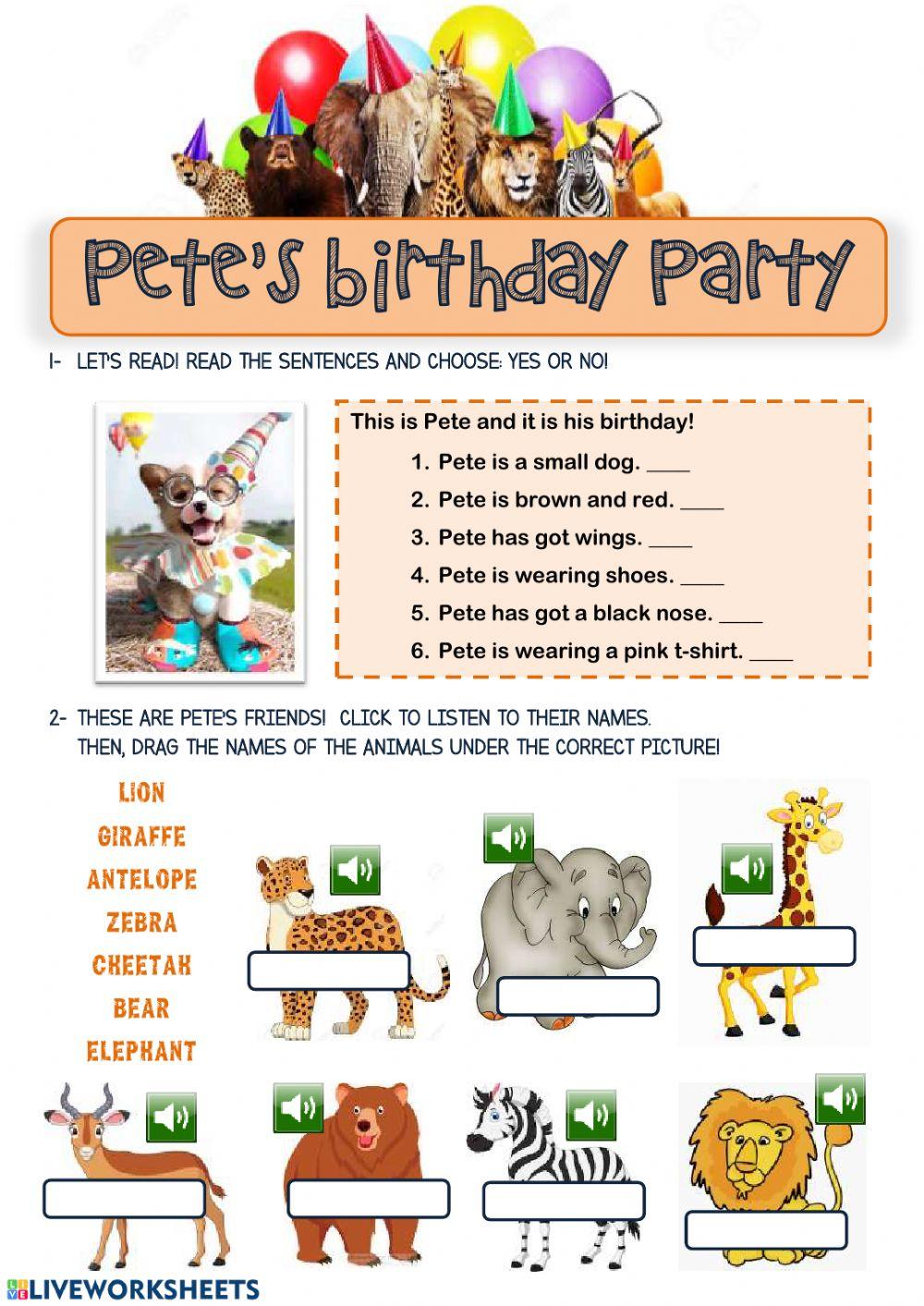 Pete's Birthday Party