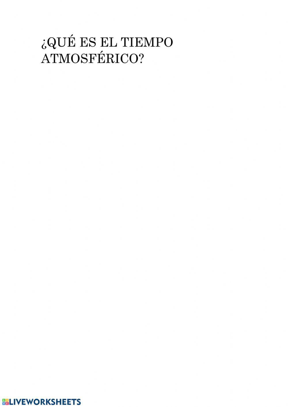 El tiempo atmosférico