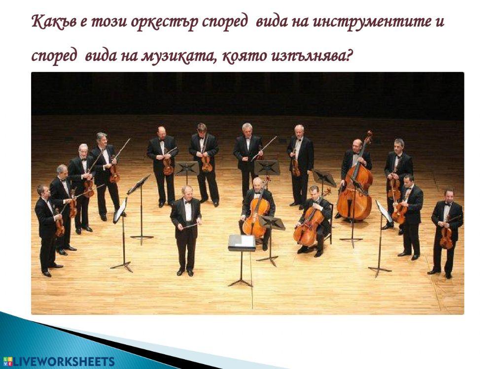 Видове  оркестри