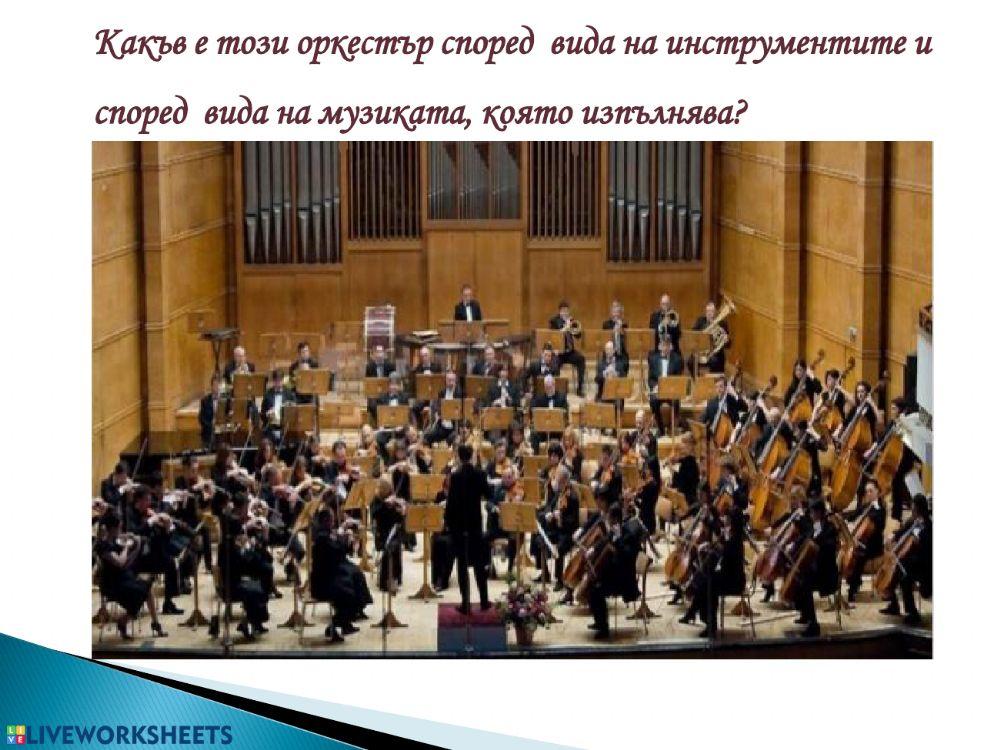Видове  оркестри