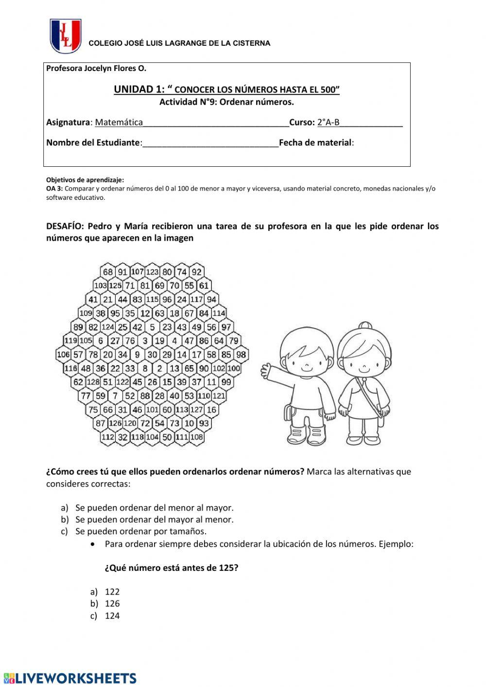 Guía N°9 matemática