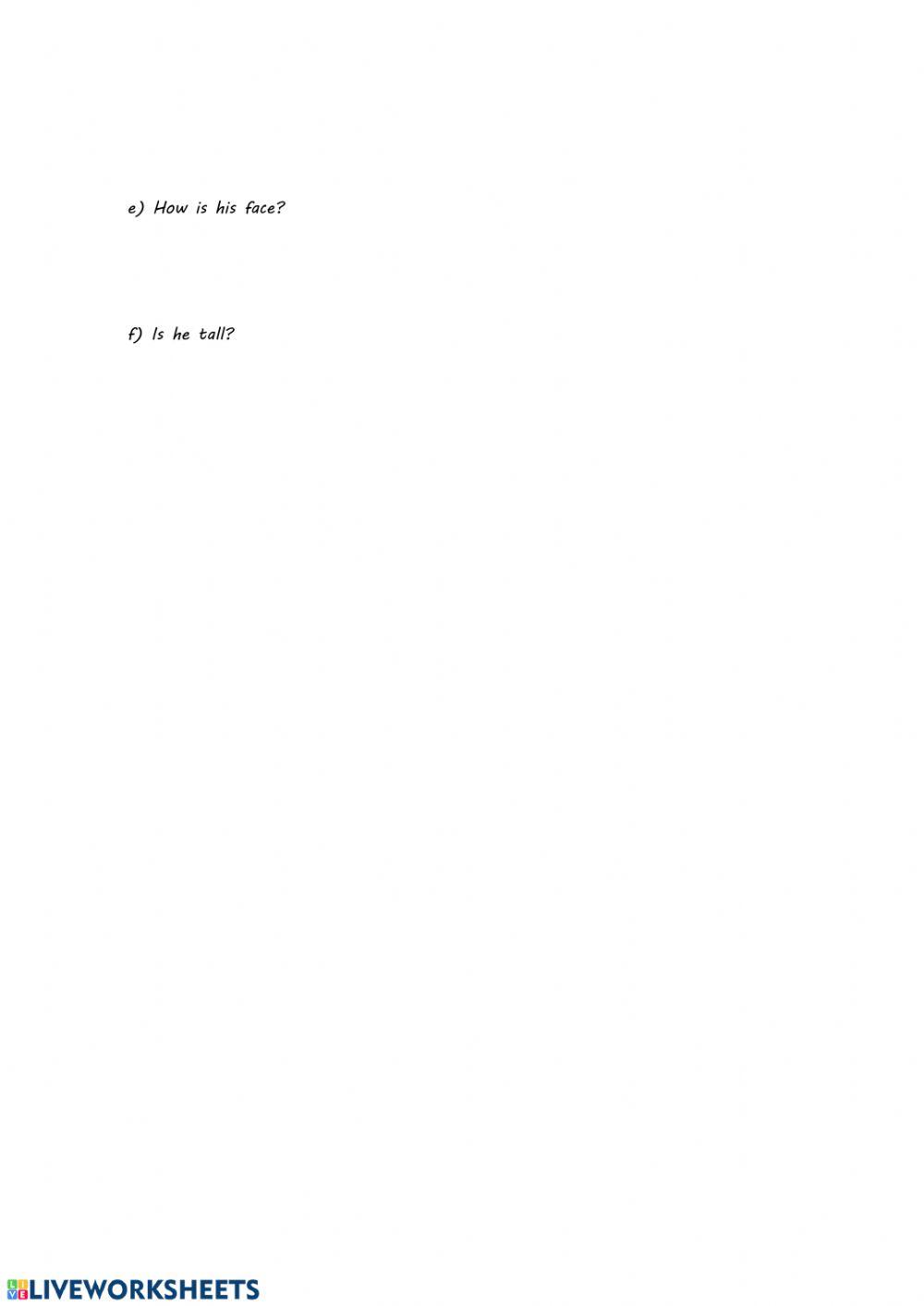 Personal description