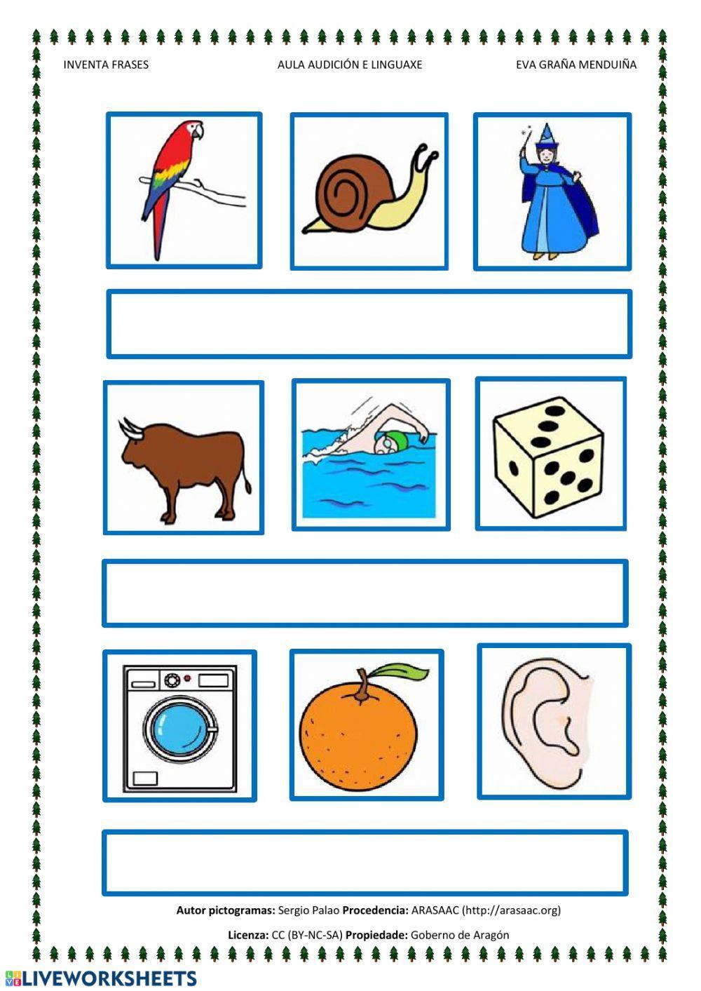 Inventa frases con palabras D-R