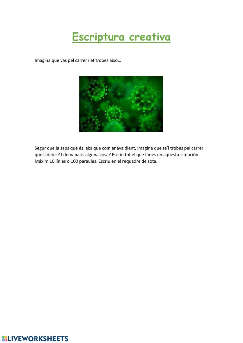 Escriptura creativa coronavirus