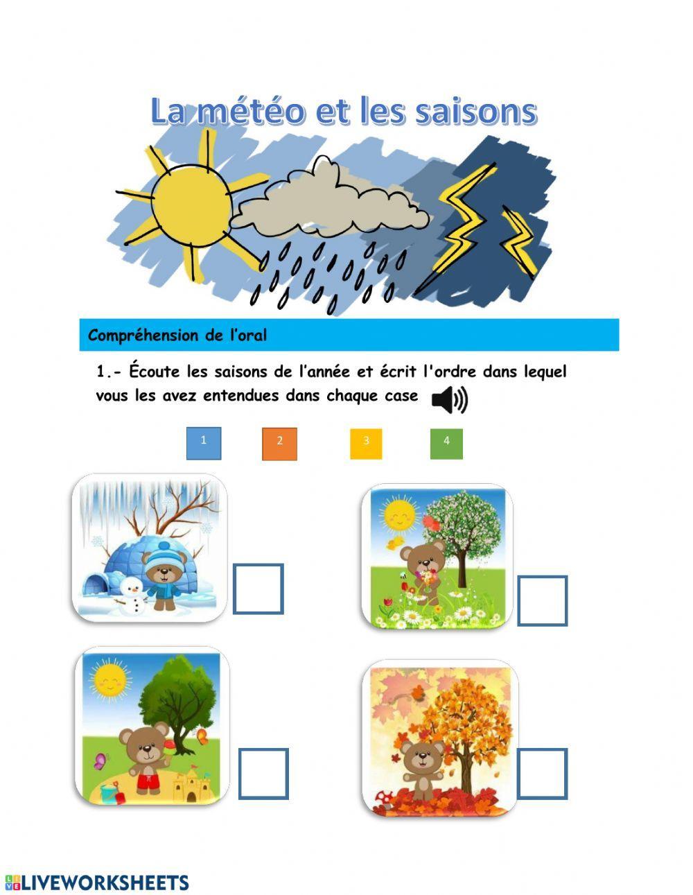 Test sur les saisons et la météo