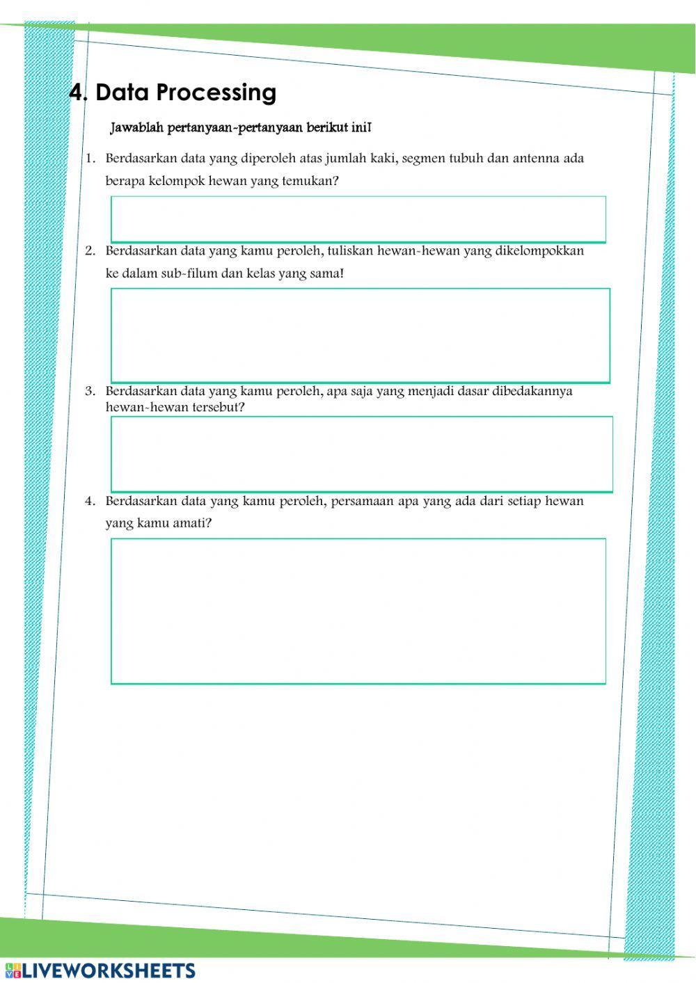 E-worksheet Arthropoda Berbasis Guided Discovery Revised