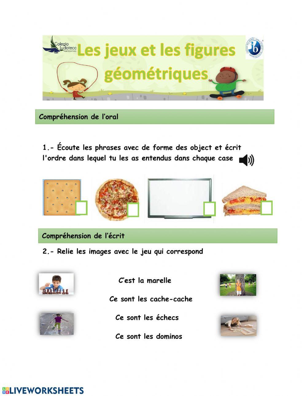 Test Les jeux traditionnels et les figures géométriques